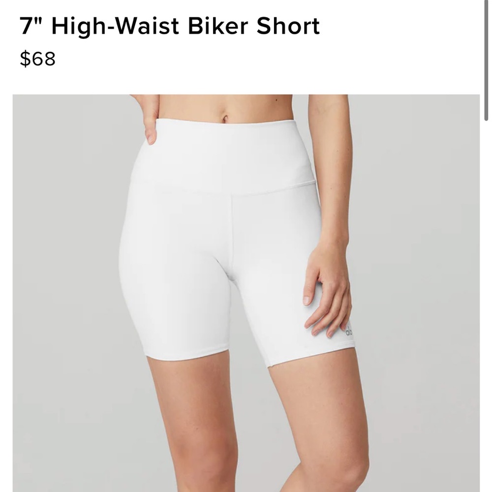 New w/o tags Alo bike shorts